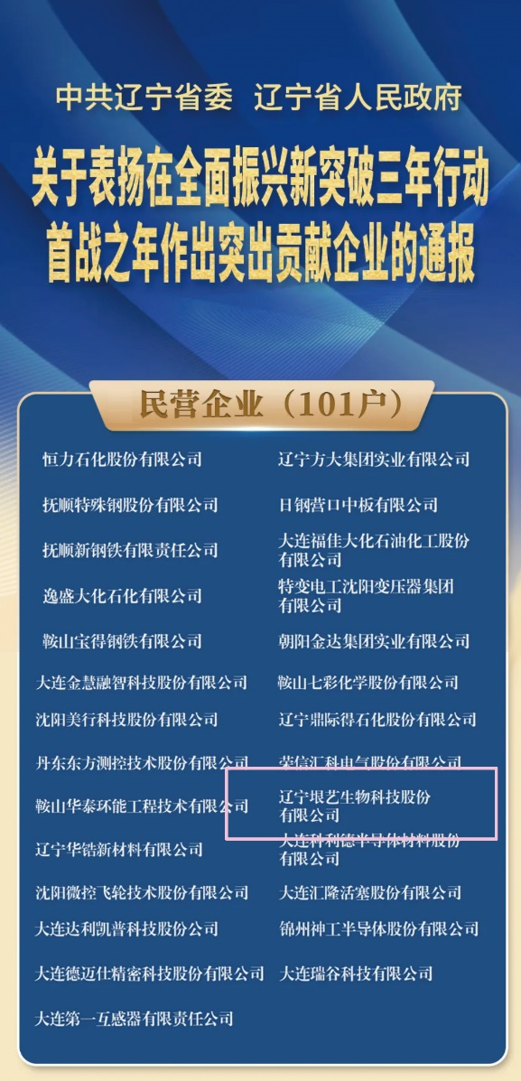 遼寧省企業(yè)大會(huì)隆重召開，垠藝生物受邀參會(huì)并榮獲表彰(圖1)